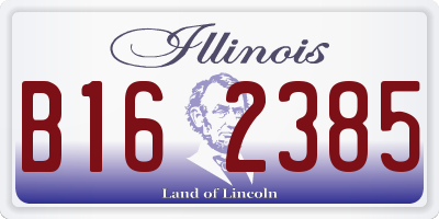 IL license plate B162385