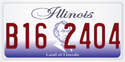 IL license plate B162404