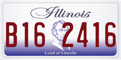 IL license plate B162416