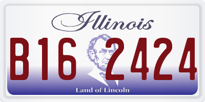 IL license plate B162424