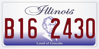 IL license plate B162430