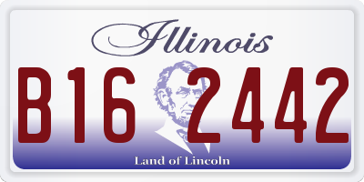 IL license plate B162442
