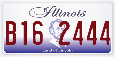 IL license plate B162444