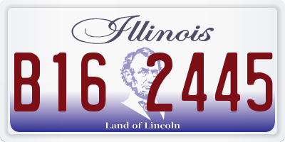 IL license plate B162445