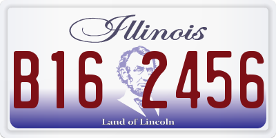 IL license plate B162456