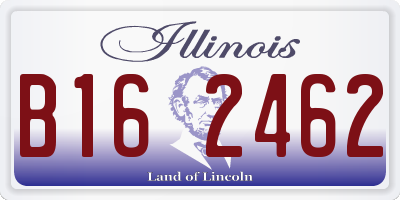 IL license plate B162462