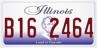 IL license plate B162464