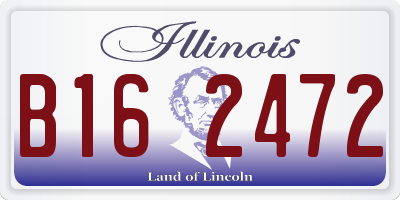 IL license plate B162472