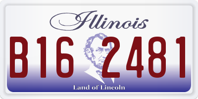 IL license plate B162481