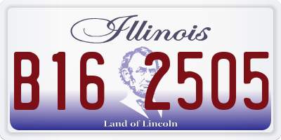 IL license plate B162505