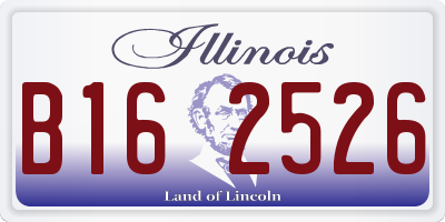 IL license plate B162526