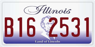 IL license plate B162531