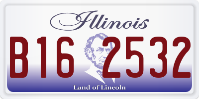 IL license plate B162532