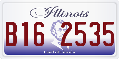IL license plate B162535