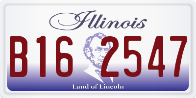 IL license plate B162547