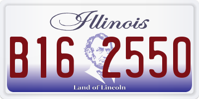 IL license plate B162550