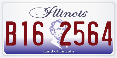 IL license plate B162564