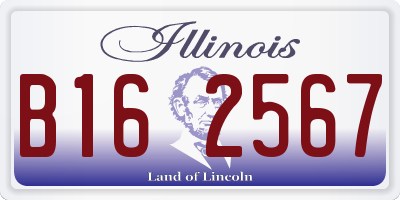 IL license plate B162567
