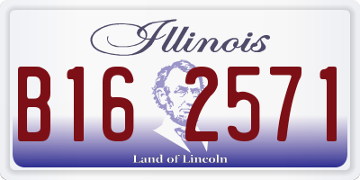 IL license plate B162571
