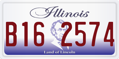 IL license plate B162574