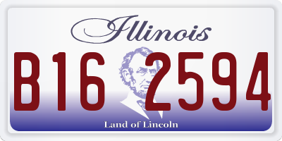 IL license plate B162594