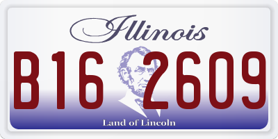 IL license plate B162609