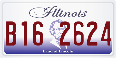 IL license plate B162624