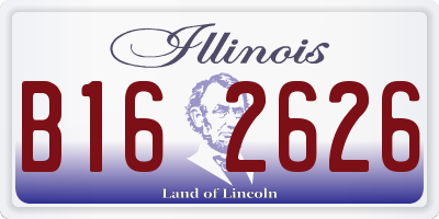 IL license plate B162626