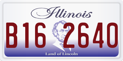 IL license plate B162640