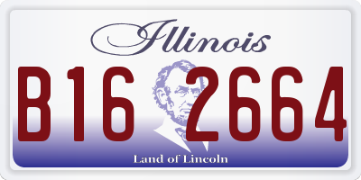 IL license plate B162664