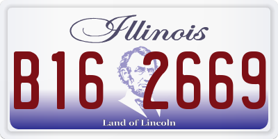IL license plate B162669