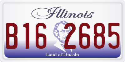 IL license plate B162685