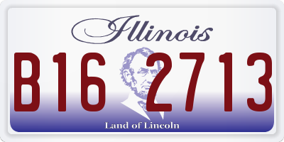 IL license plate B162713