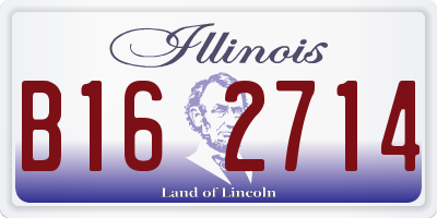 IL license plate B162714