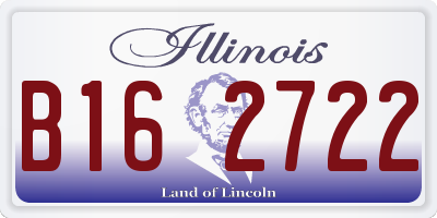 IL license plate B162722