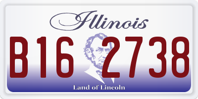 IL license plate B162738