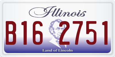 IL license plate B162751