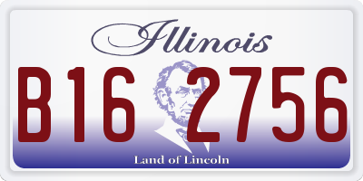 IL license plate B162756