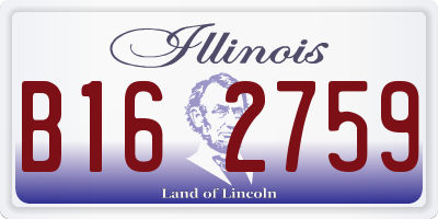 IL license plate B162759
