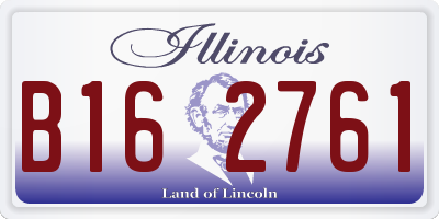 IL license plate B162761