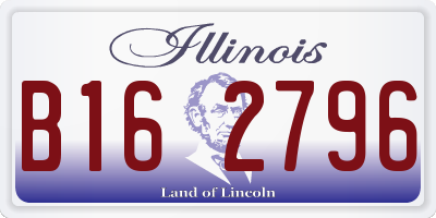 IL license plate B162796