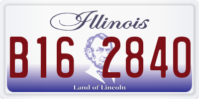IL license plate B162840
