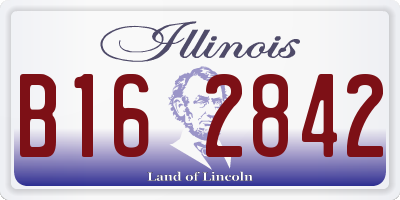 IL license plate B162842
