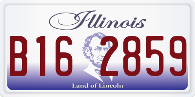 IL license plate B162859