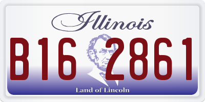 IL license plate B162861