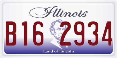 IL license plate B162934