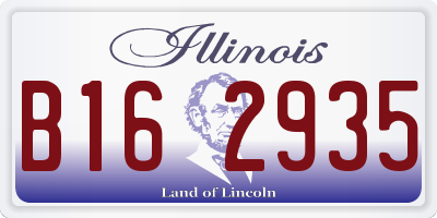 IL license plate B162935