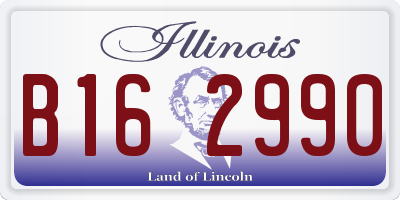 IL license plate B162990