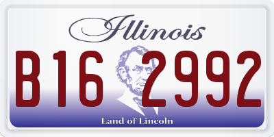 IL license plate B162992
