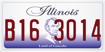 IL license plate B163014